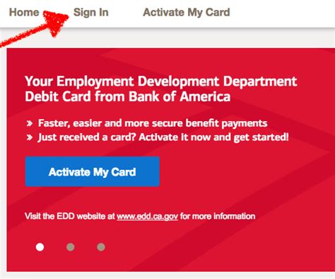 Bank Of America Edd Debit Card Sign In Bofa Edd