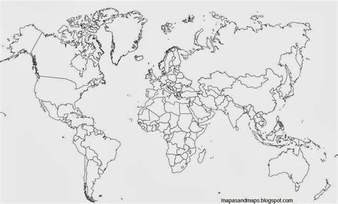 Planisferio con nombres y planisferio político. Mapas and maps: Mapa Planisferio con División Política y ...