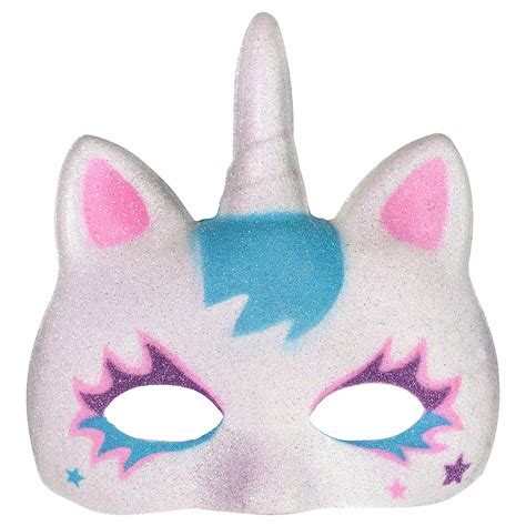 Child Glitter Unicorn Mask 7 12in X 7 12in Party City
