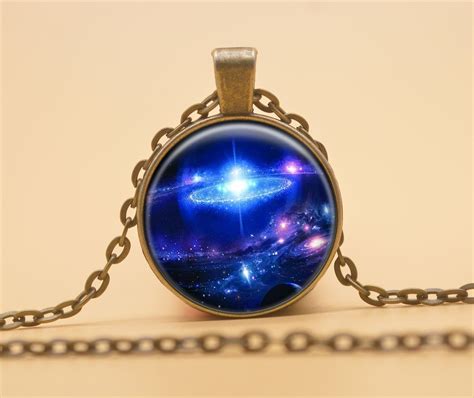 Quote Nebula Jewelry Galaxy Necklace Universe Space Necklace