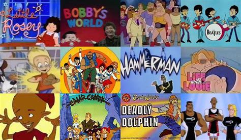 Many Cartoon Characters Are Depicted In This Collage Including One