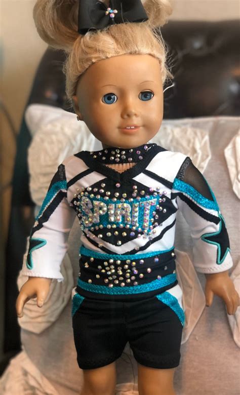 american girl 18 inch doll custom cheer or dance uniform etsy
