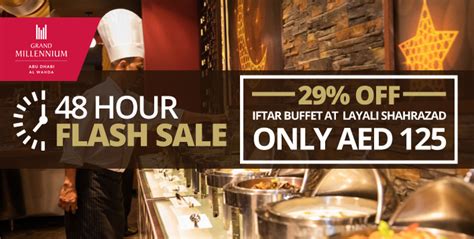 Flash Sale 5 Iftar Buffet At Grand Millennium Al Wahda From Aed 63 Cobone Offers