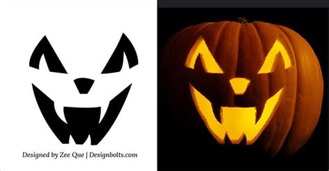 15 Free Printable Scary Halloween Pumpkin Carving Stencils Patterns