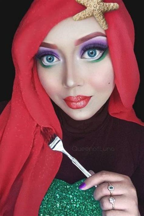 artist transforms herself into disney characters using makeup and her hijab mulan geeks makeup