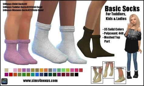 Basic Socks By Samanthagump At Sims 4 Nexus Sims 4 Updates