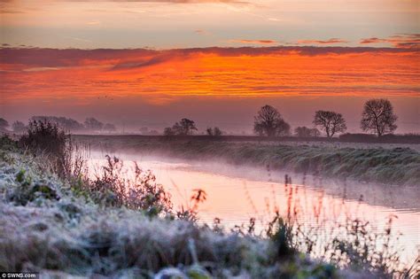 What A Sight Low Mist Hung Over The River Brue On The Somerset Levels