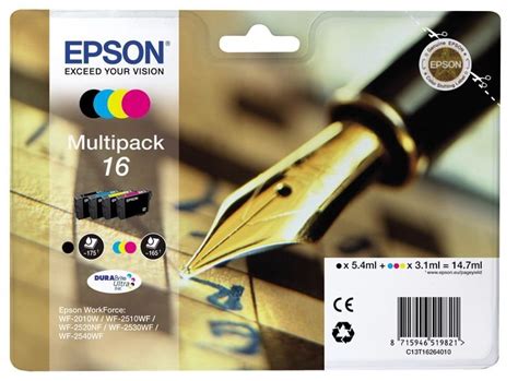Epson Multipack 4 Farben 16 Ultra Ink T1626 Kaufen