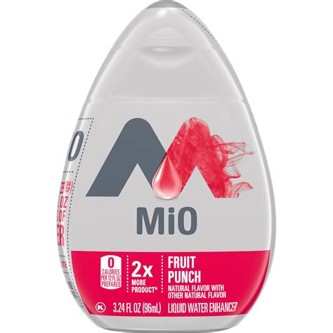 Mio Fruit Punch Liquid Water Enhancer Big Bottle 3 24 Fl Oz Bottle