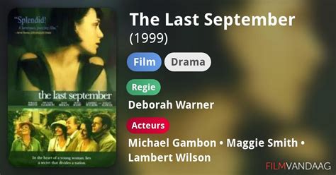 The Last September Film 1999 Filmvandaagnl