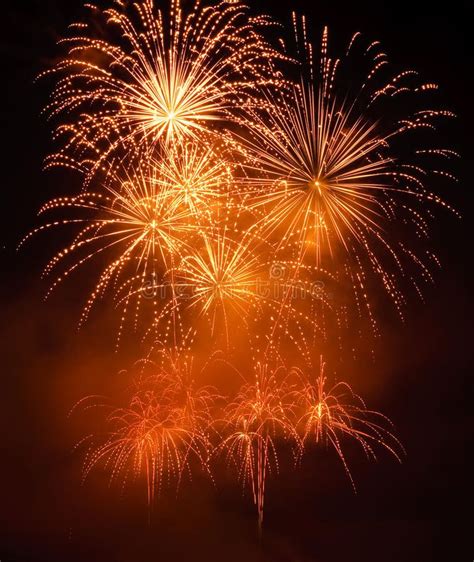 Golden Fireworks In Colorful Shades Of Yellow And Orange Ad