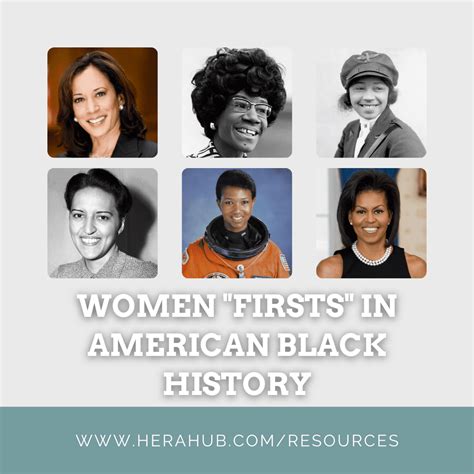 Women Firsts In American Black History Hera Herald Resource Center