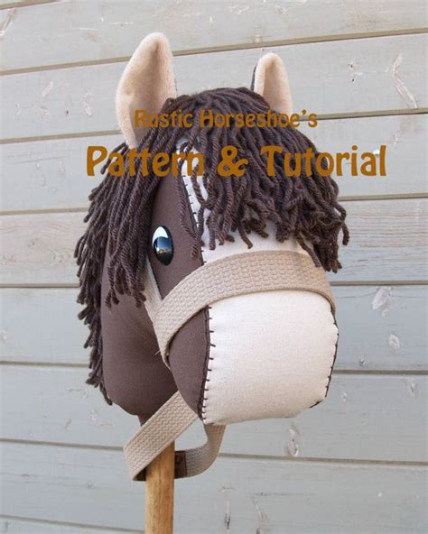 Classic Stick Horse Sewing Pattern And Tutorial Beginner Etsy Stick