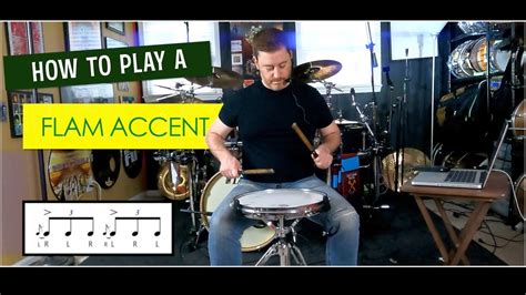 How To Play A Flam Accent Short Version Youtube