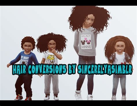 Simply Sims Hair Conversions For Kids By Sincerelyasimblr