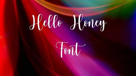 Hello Honey Font Free Download