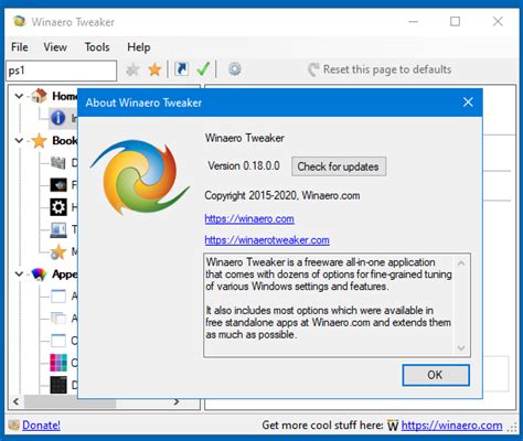 Winaero Tweaker 018 Is Out With Windows 10 Version 20h2 Support And