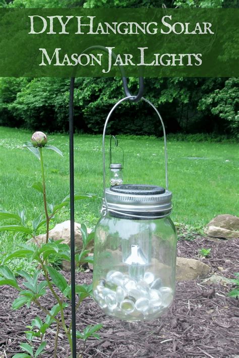 Use several to line a walkway, or surround a patio. Hanging Solar Mason Jar Lights: Dollar Tree DIY - Joyfully ...