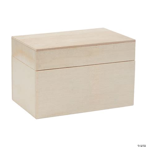 Diy Unfinished Wood Recipe Boxes 12 Pc Oriental Trading