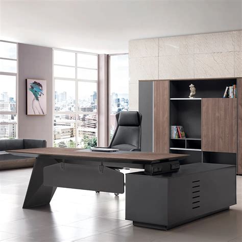 New Melamine L Shape Mdf Office Furniture Executive Desk Boss Table