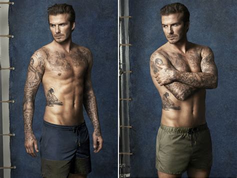 David Beckham Is Nearly Naked In New H M Pictures