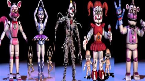 Sister Location Extras Animatronics And Models Youtube