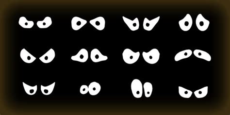 Freebie Spooky Eyes Vectors