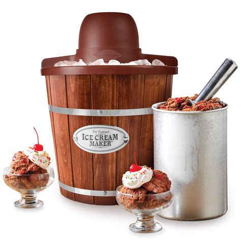 Nostalgia 4 Quart Wooden Ice Cream Bucket Brickseek