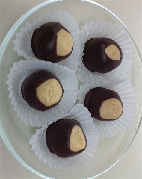 She thought they were safe, in a container taped up, in the freezer, out in the garage. Buck Eye Truffle - Buckeyes - Smooth Peanut Butter, Chocolate-Dipped Truffle ... - Baking ...