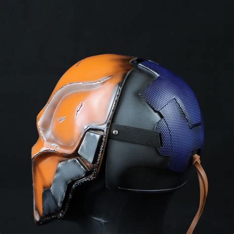 Dc Deathstroke Helmet Deathstroke Cosplay Deathstroke Mask Etsy