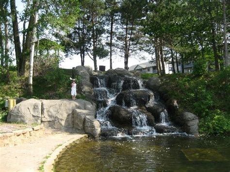 Waterfall On Grounds Picture Of Tamarack And Mirror Lake A Festiva