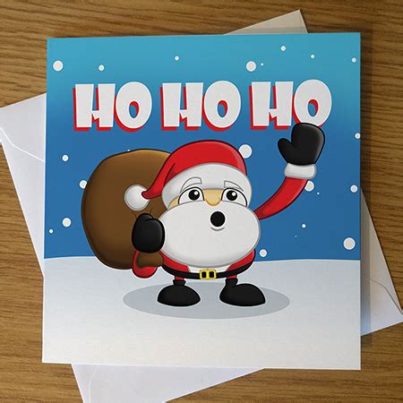 Here comes a collection of 99 cartoon christmas cards. Cartoon Santa Christmas Card | Ride a Wave Design