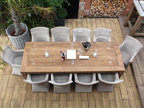 Great garden furniture can take your garden to the next level by making it look aesthetic and will your furniture rest on soft ground or on a hard surface such as a wooden deck? York 28m Large Teak Dining Table