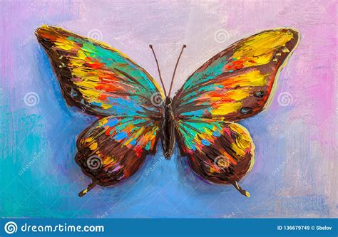 Abstract Painting Butterfly Stock Illustration