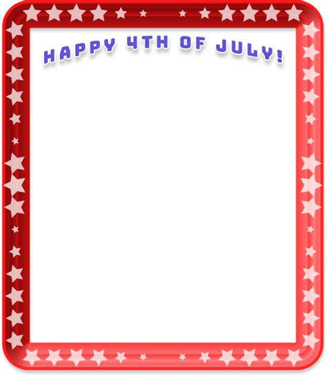 Free 4th Of July Border Clipart Frames Borders