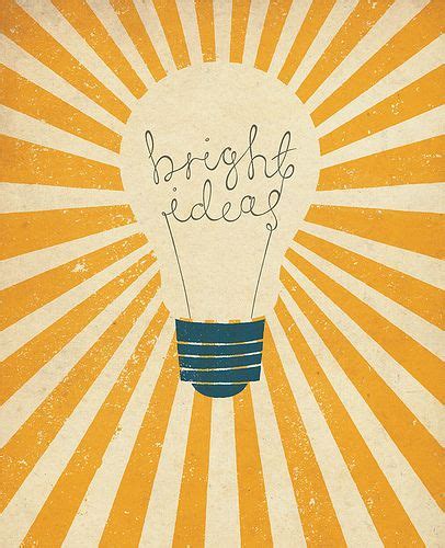 Bright Ideas Illustration Design Art Design Prints