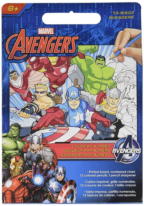 Paint Works 73 91503 Avengers Pencil By Number Kit Electronics