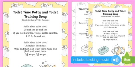 Toilet Time Toilet And Potty Training Song Teacher Made