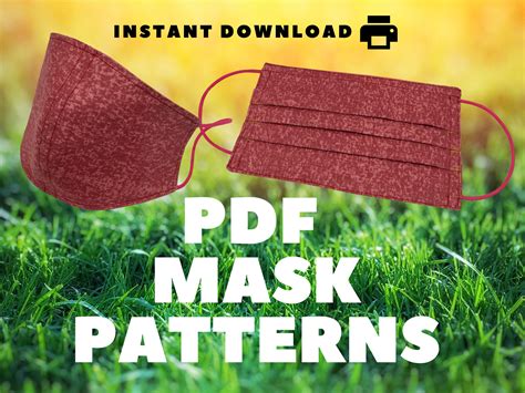 I wore each one indoors and outdoors. PDF MASKS PATTERNS in 2020 | Easy face masks, Diy face mask, Crochet faces