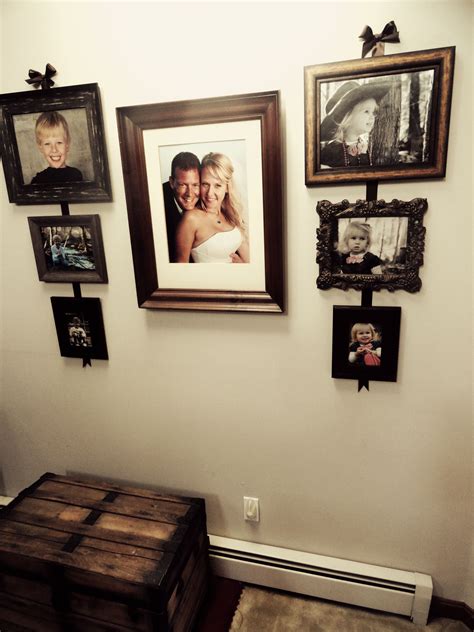 Family Photo Wall - Picture Placement | Wedding picture walls, Hallway ...