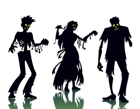 vector graphics illustration silhouette zombie zombie silhouette png download 648 504 free