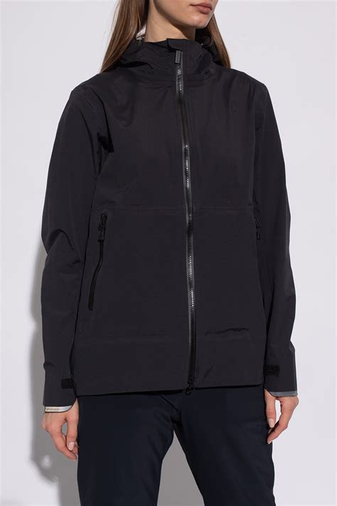 black ‘kenora hooded rain jacket canada goose vitkac gb