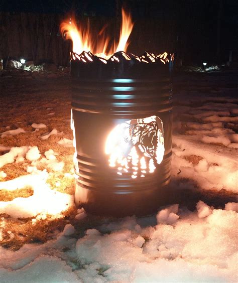 Fire Pit Fire Barrel Etsy
