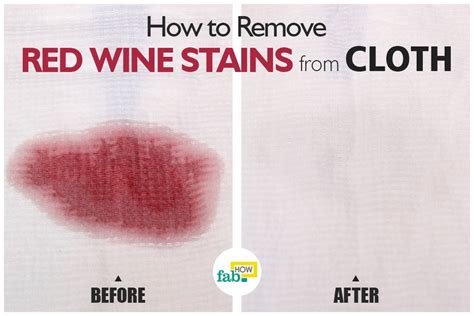 What Will Remove Red Wine Stains F