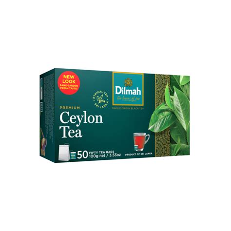 Ceylon Premium Tea 50 String And Tag Teabags Dilmah Ceylon Tea
