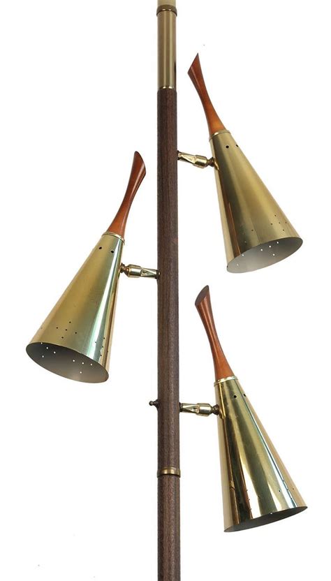 The earliest lamps of the period combined the figurative aesthetics of the the 1930s and '40s with. Mid Century Tension Pole Floor to Ceiling Lamp | 1stdibs ...