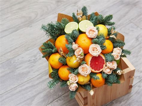 Fruit And Flower Arrangements Tips For Arranging Flowers With Edibles