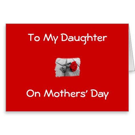 To My Daughter On Mothers Day Mothers Day Greeting Greeting Cards Mothersday Cards I Love