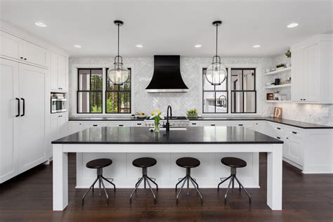 Opposites Attract White Cabinets Black Granite How To Build It