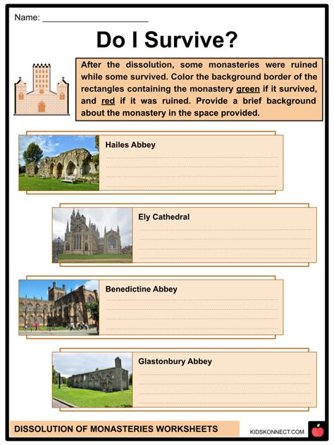 Dissolution Of Monasteries Facts And Worksheets Background And Impact
